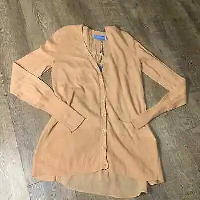 Simply Vera Vera Wang Cardigan Sweater Womens Size Small Beige Button Front NWT • $12.50