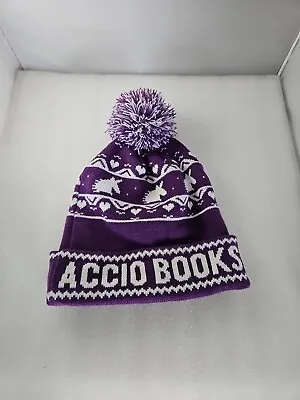 OwlCrate Harry Potter Accio Books Purple White Winter Knit Hat (J) • $15