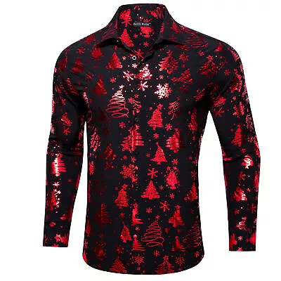 Men Casual Shirts Long Sleeve Button Down Big And Tall Dress Shirt Plaid Shirt • £24.99