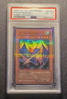 PSA 8 - SPEAR DRAGON - HL03-EN004 - HOBBY LEAGUE PROMO - 2006 - Yu-Gi-Oh! • $100