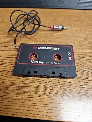 Monster Aux Cord Cassette Adapter 800 - ICarPlay For Car Tape Deck Auxiliary • $10