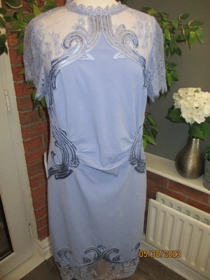 £3.20 • Buy LIPSY Sequinned Part Lace Stretch Bodycon Wiggle Party Prom Occ Dress UK 18 BNWT