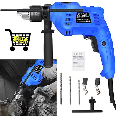 Hammer Drill 240V 850W Power Impact Drill 3000RPM Variable Speed 360° Rotating • £17.30