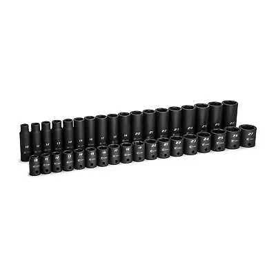 Capri Tools 1/2 In. Drive Shallow And Deep Impact Socket Set Metric 36-Piece • $129.99