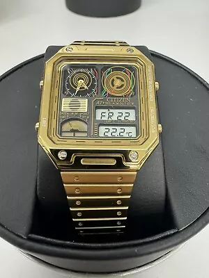 Citizen Star Wars C-3PO Men's Quartz Chronograph Date Gold Watch 33MM JG2123-59E • $249.99