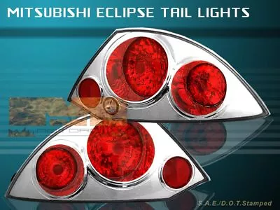 00-02 Mitsubishi Eclipse Tail Lights Chrome G2 2-door • $56.99