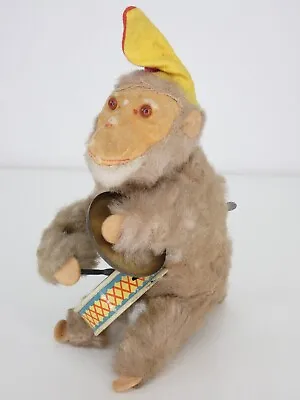 £79.99 • Buy Jolly Chimp Wind Up Monkey Cymbal Playing Toy 1940 Working Vintage Doll Music