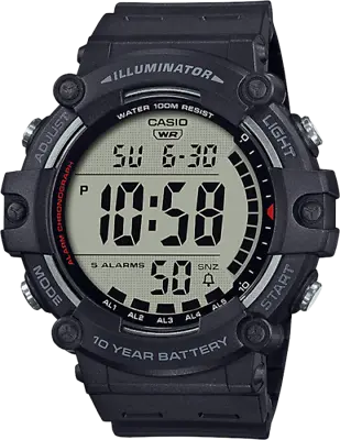 Casio AE1500WH-1AV Chronograph Watch Illuminator  5 Alarms 10 Year Battery • $25.75