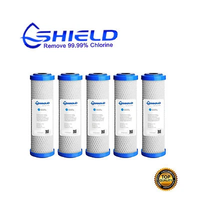 $56.95 • Buy 0.5 Micron Coconut Carbon Block Water Filter Replacement Cartridges 10  X 2.5 