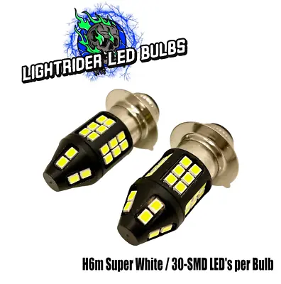 BFE LightRider Super White LED Headlight Bulb Kit H6m Honda TRX400EX TRX 400EX • $19.98