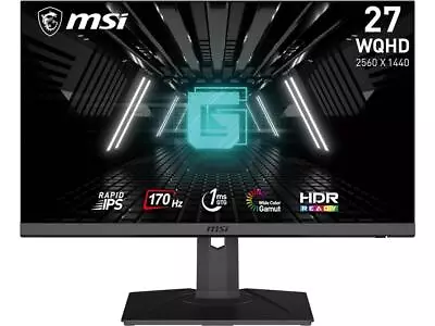 MSI 27  Gaming Monitor 1ms 170Hz (2560x1440) QHD Rapid IPS G-Sync HDR • $149.99