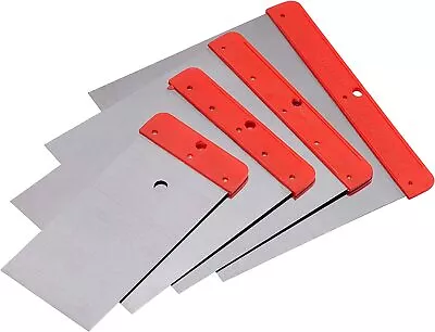 Painting And Decorating Wall Filler Scraper Smoother Tool Sealant Blades Tool X4 • £9.95