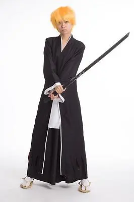 £46.07 • Buy Anime BLEACH Kurosaki Ichigo Die Pa Cloak Cos Cosplay Costume Kimono Unisex Suit