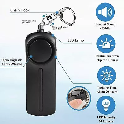 Police Approved Alarm Personal Panic Rape Attack Safety Security Alarm UK SUPPLY • £5.69