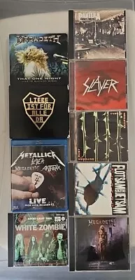 MEGADETH Metallica Big 4 Blu Ray TYPE O NEGATIVE Pantera RAMMSTEIN Slayer CD LOT • $89.99