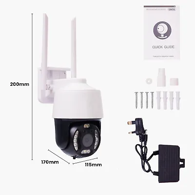 1080P IP Camera Wireless WIFI Smart Home Security Outdoor CCTV HD PTZ Talk Cam • £28.99