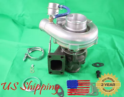 T04E T3 V-BAND Turbocharger Turbo AR.50/63 With Internal Wastegate Bearing • $110.55