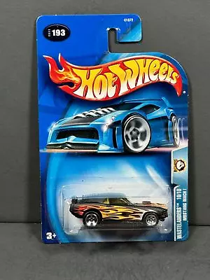 HOT WHEELS 2003 Mustang Mach 1  10/10 Black Wastelanders #193 • $4