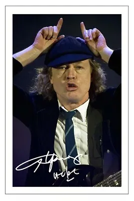 Angus Young Signed Photo Print Autograph Ac/dc • £3.79