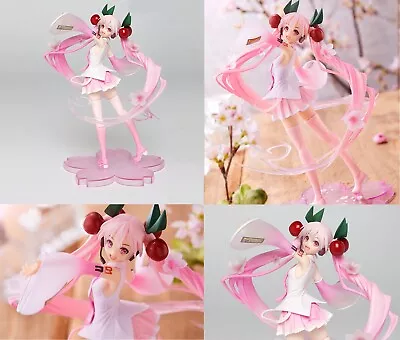 USE VOCALOID Hatsune Miku Sakura Cherry Blossom Pink Cake Topper Toy Figure Bulk • $11.99