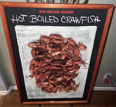 NEW ORLEANS SEAFOOD HOT BOILED CRAWFISH Limited Ed SIGNED Print Dale Milford • $129.95