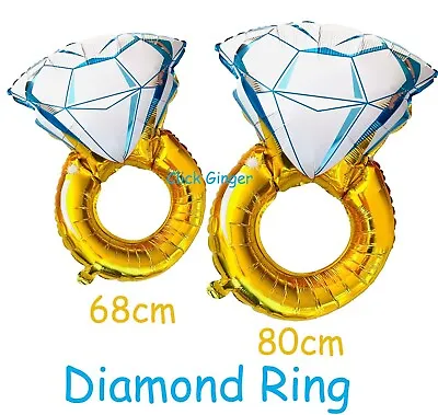 $3.95 • Buy Diamond Ring Foil Balloon Engagement Bridal Shower Wedding Decoration