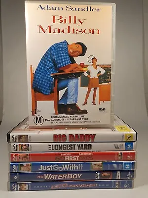 $9.95 • Buy Adam Sandler DVD Bundle 7 Movie Billy Madison Waterboy Big Daddy 50 First Dates