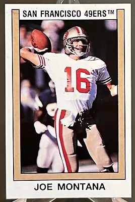 1989 Panini #157 : Joe Montana Sticker : San Francisco 49ers : Near Mint • $2.99