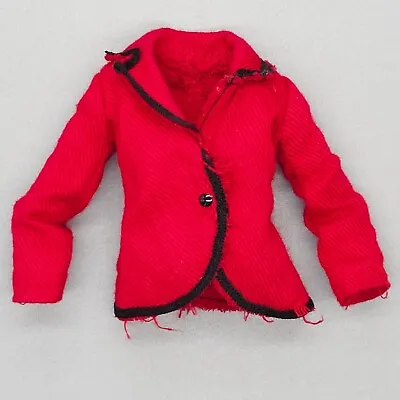 Monster High Doll Clawdia Wolf Frights Camera Action Jacket Red Coat • $9.74