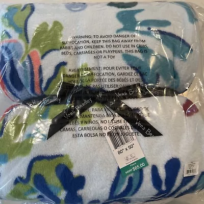 VERA BRADLEY Throw Blanket SEASCAPE 80 X 50 Super Soft NWT • $24.99