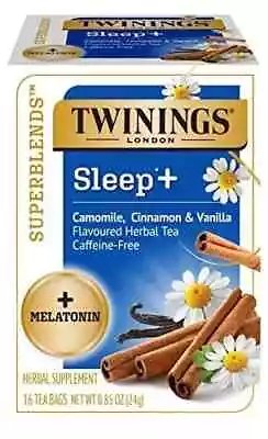 Twinings Superblends Sleep + Melatonin Camomile Cinnamon & Vanilla Tea • £28.37