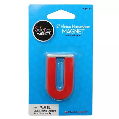 Dowling Magnets DO-731015 Magnets Alnico Horseshoe Magnet (2 Inches High) With K • $18.27