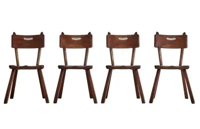 Vintage Set Of 4 Cushman Colonial Herman DeVries Maple Chairs • $2320