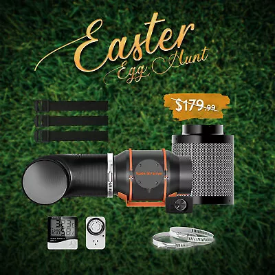 Spider Farmer 6 Inch Inline Fan Carbon Filter W/ Speed Controller Ducting Combo • $134.99