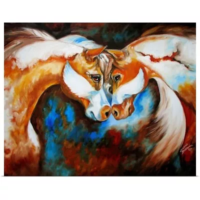 Spirit Eagle By M Baldwin Poster Art Print Horse Home Decor • $39.99