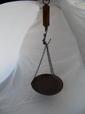 £12.95 • Buy Pair Of Antique/Vintage Salter Spring Balance Postage Scales With Weigh Tray