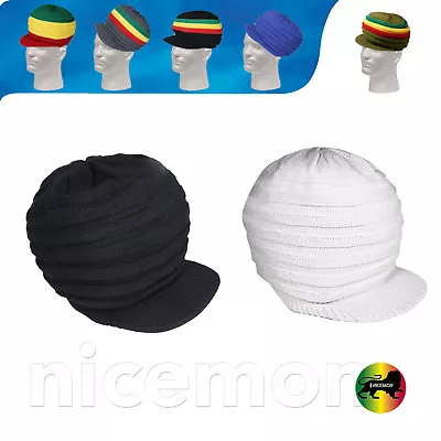 Jamaica Rasta Roots Africa Rastafari Marley Short Crown Hat Cap 100% Cotton S/M • $18.99