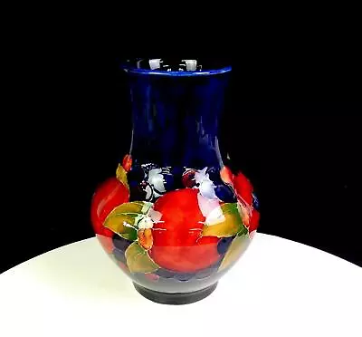 William Moorcroft Blue Rare Large 7  Pomegranate Vase Potter To The Queen 1928 • $312.47