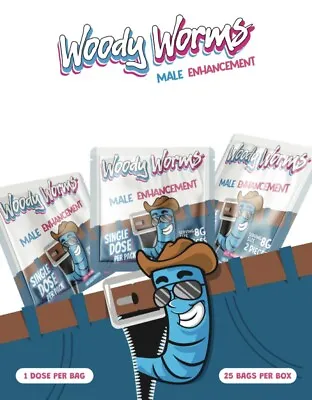 Woody Worm Male Sex Enhancement Gummy Very Effective 1 PACK • $9.99