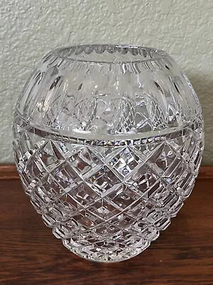 Large Crystal Waterford Marquis Vase Hand Blown Germany 8” Heavy! • $42.03