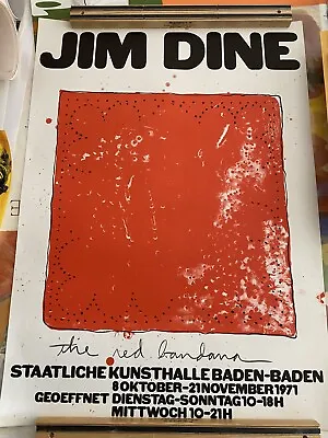 JIM DINE 1971  RARE ORIGINAL VINTAGE German Art Exhibition Poster  • $149