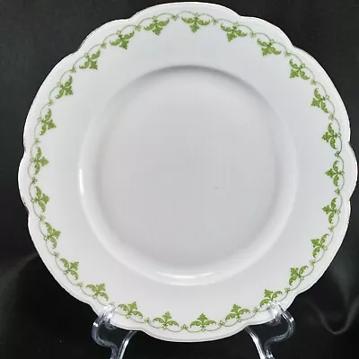 Habsburg China Austrian Porcelain CARMEN 9.5  Dinner Plate Green Decorative Band • $20