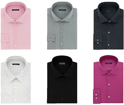 $21.95 • Buy Van Heusen Slim-Fit Dress Shirt Mens Long Sleeve Button Cuff Casual Button Front