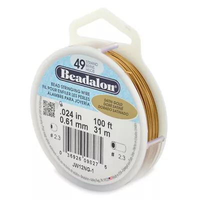 Beadalon® 49 Strands Bead Stringing Wire Stainless Steel * Many Colors & Sizes • $20.40