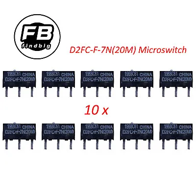10PCS OMRON Mouse Micro Switch Microswitch D2FC-F-7N(20M) Mouse Button Fretting • $9.39