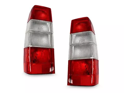 USA Euro Red/Clear Tail Lights Pair For 83-92 Volvo 740 760 90-96 940 960 Wagon • $114.95