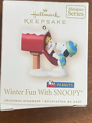 Hallmark 2007 Winter Fun With Snoopy  # 10 Miniature Ornament • $18.99