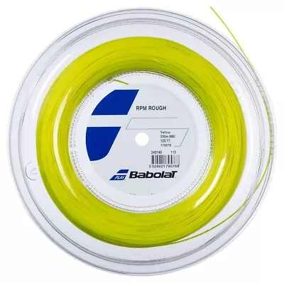 Babolat RPM ROUGH 17G 1.25mm (yellow) 660ft 200m Reel Tennis String • $176