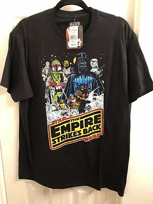 $16.95 • Buy Star Wars Empire Strikes Back Al Williamson Art Black Shirt Men Size Large NWT