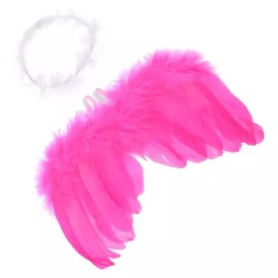 Cute Headdress And Baby-Wings Set For Infants Girl Boy Angel Circle • £3.95